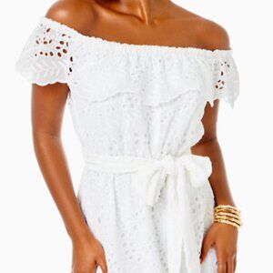 Lilly Pulitzer White Geri Midi Dress - NWT -  Size L